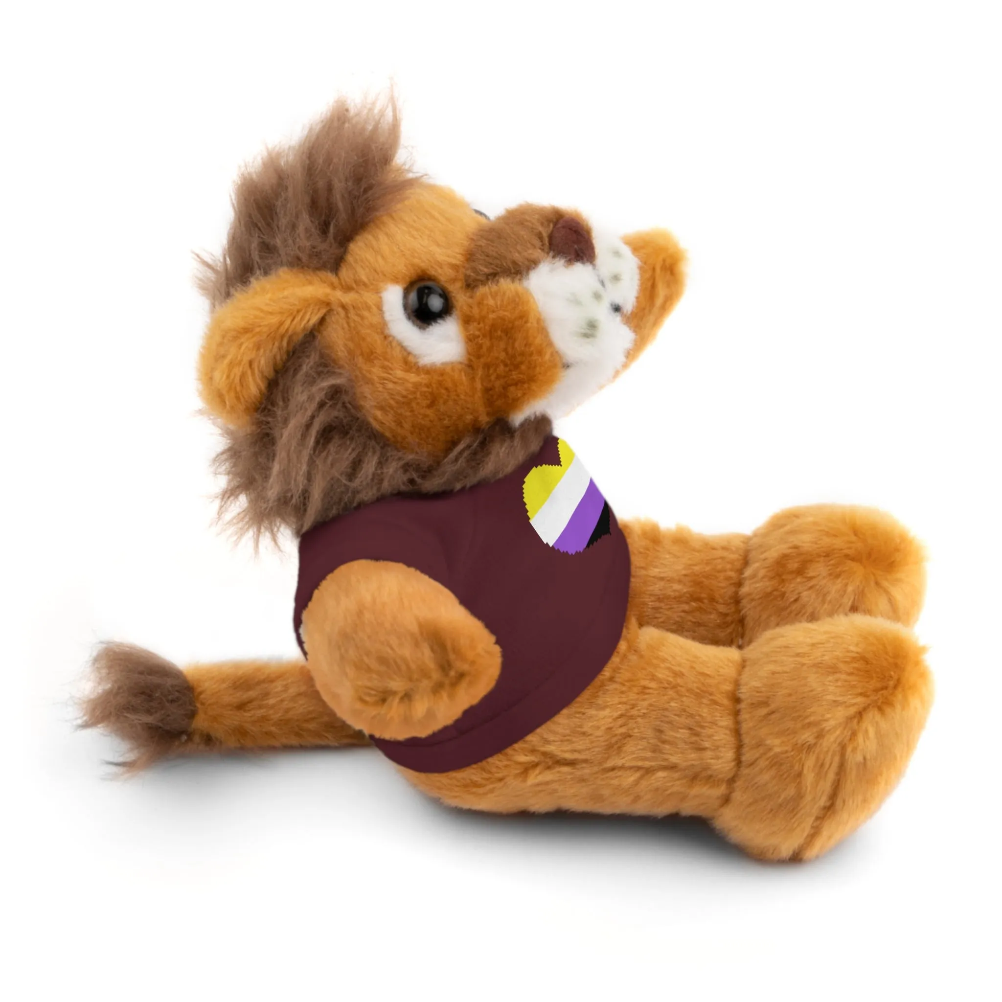 Non-Binary Heart Stuffed Animals