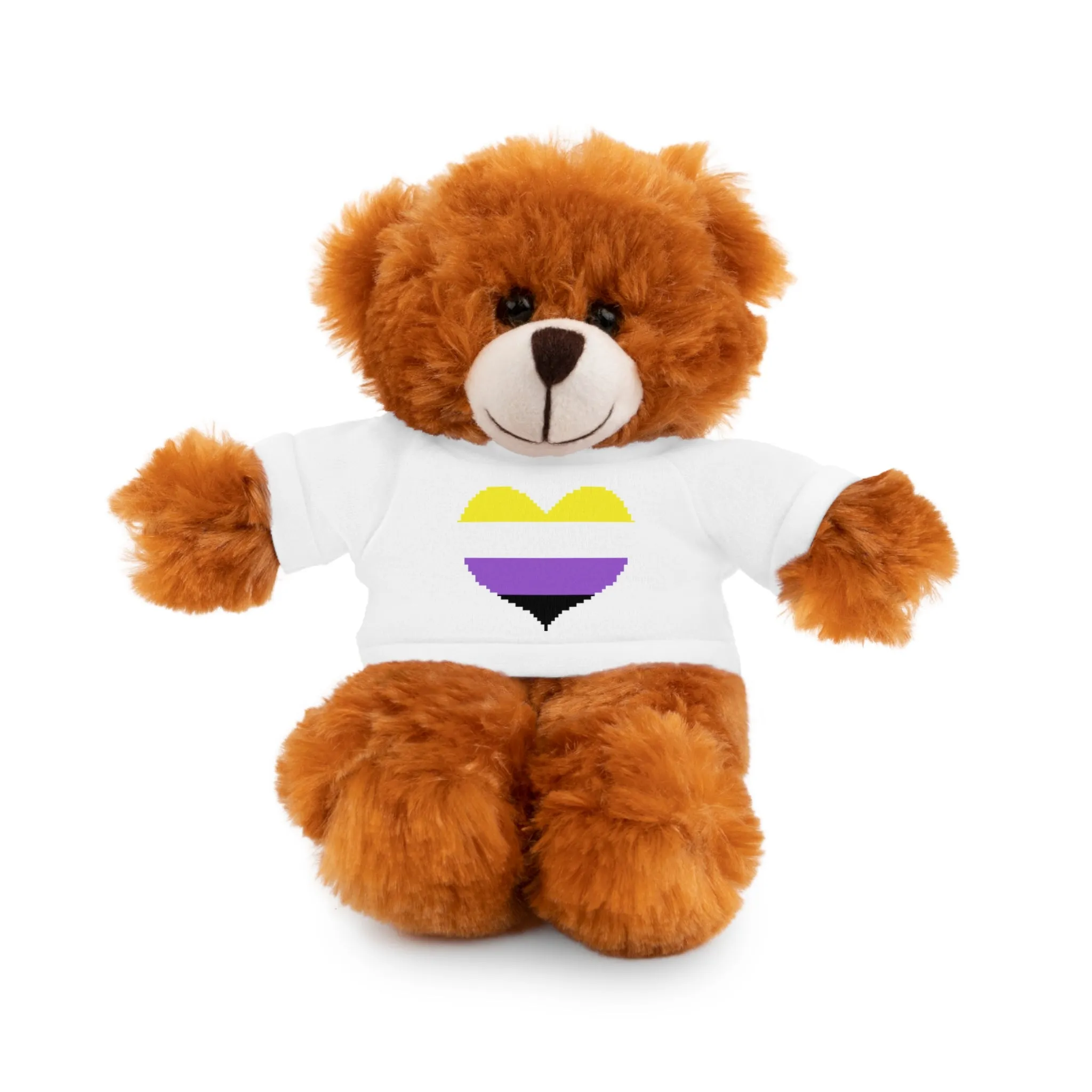 Non-Binary Heart Stuffed Animals