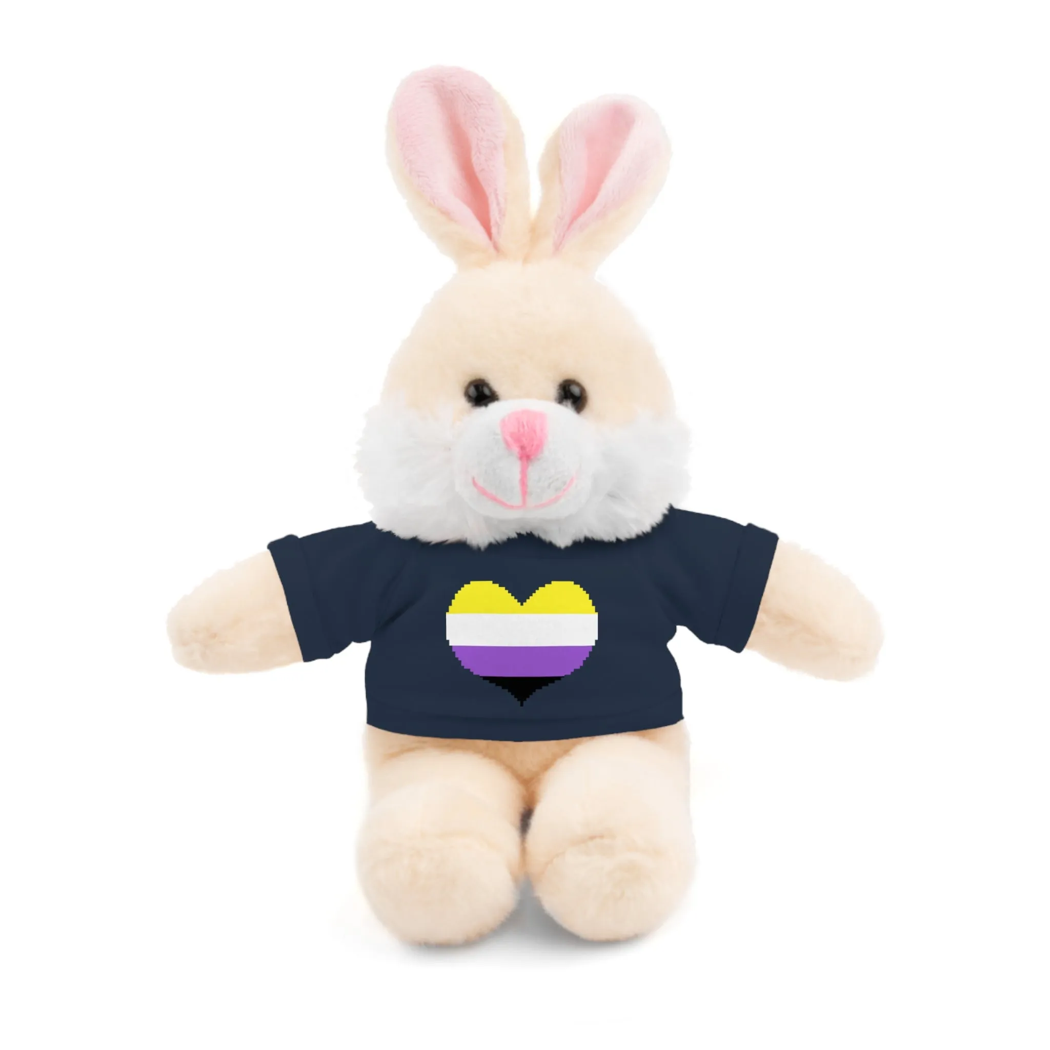 Non-Binary Heart Stuffed Animals