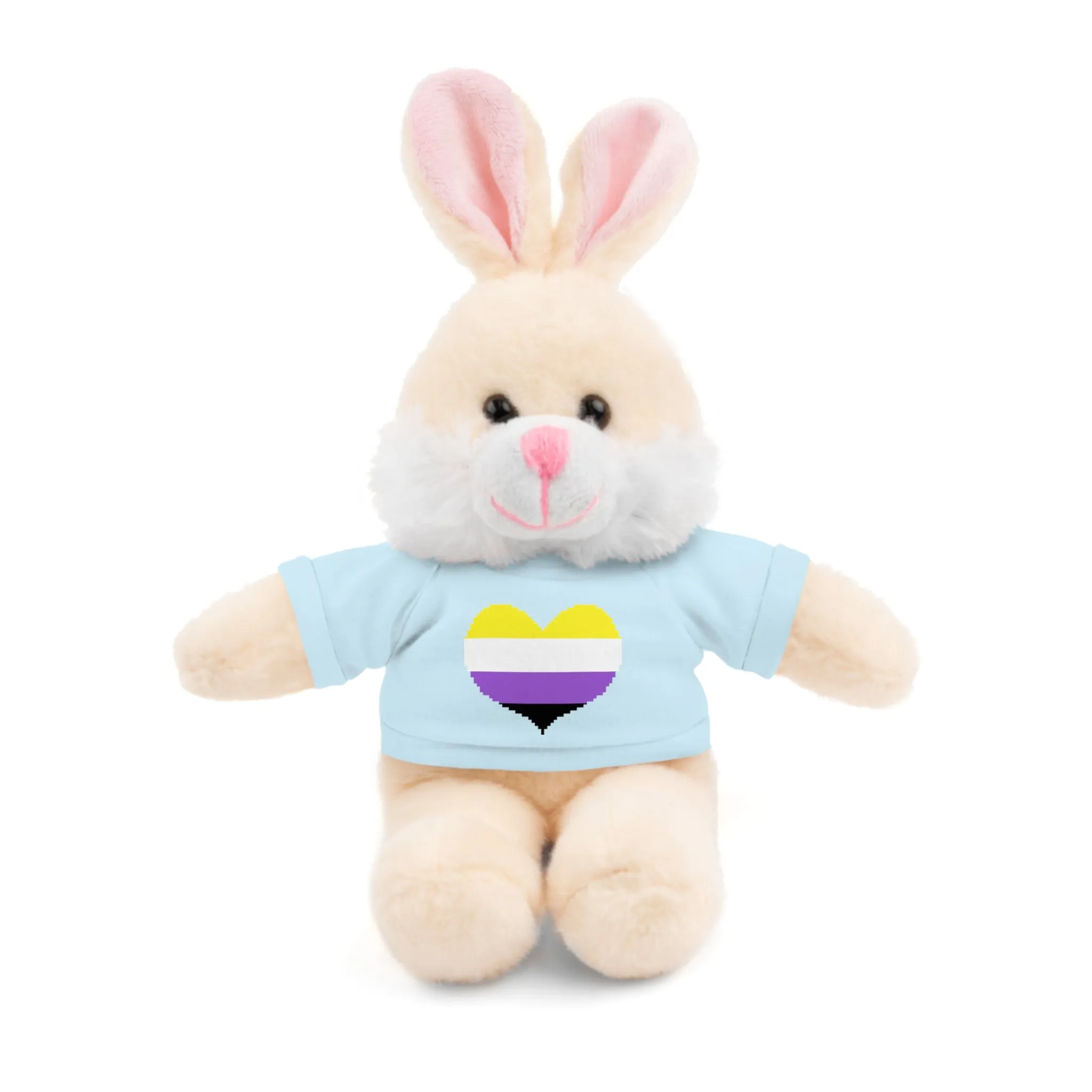 Non-Binary Heart Stuffed Animals