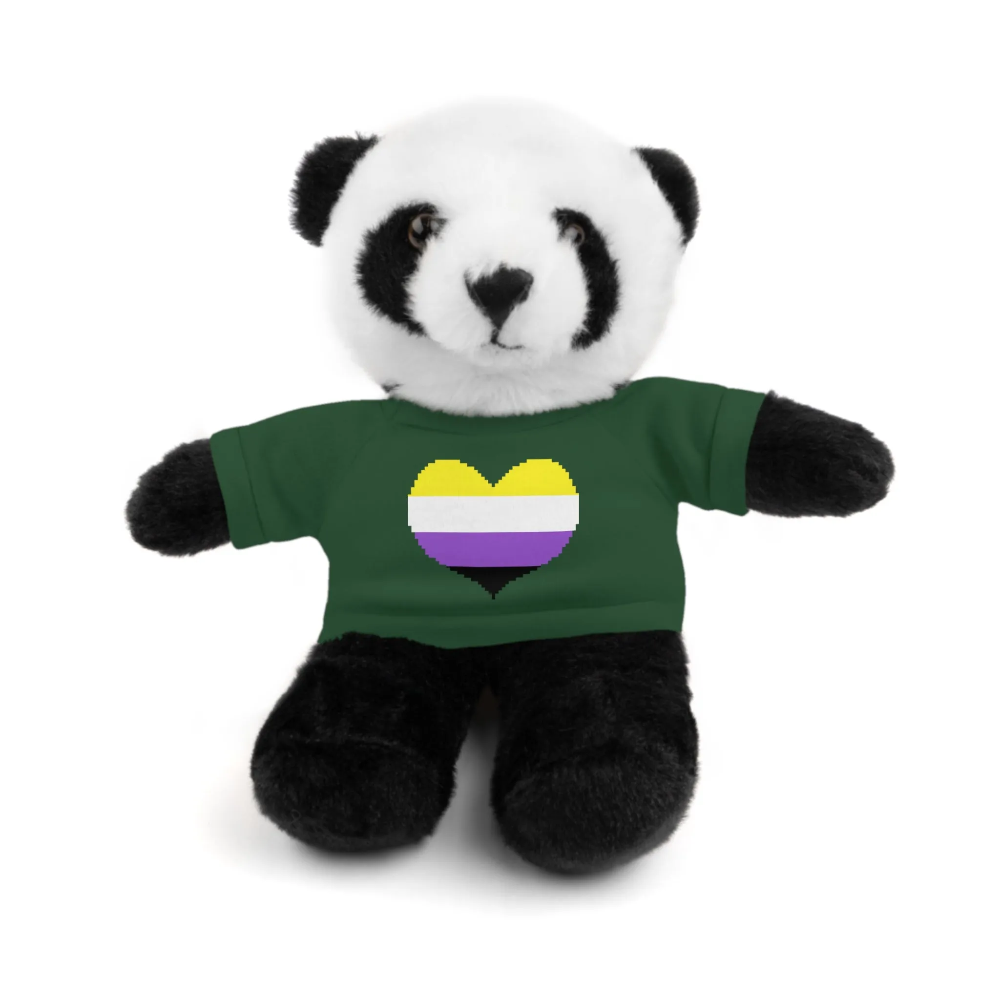 Non-Binary Heart Stuffed Animals