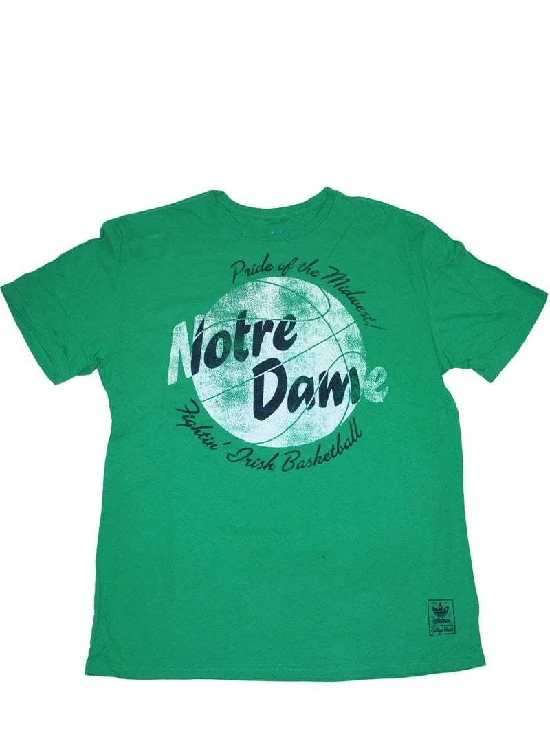 Notre Dame Fightin' Irish Adidas "Pride of the Midwest" Basketball T-Shirt (L)