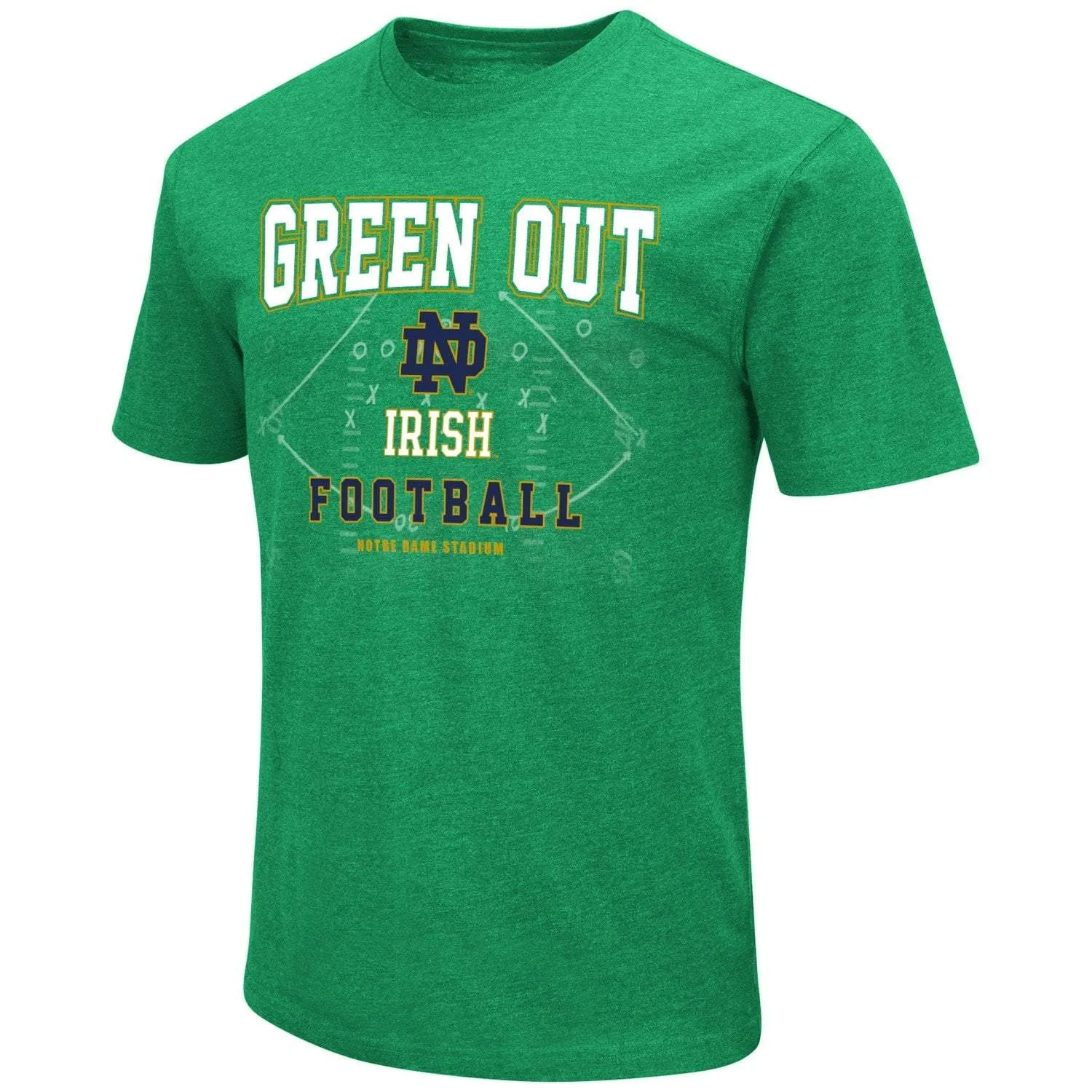 Notre Dame Fighting Irish Colosseum Kelly Green Football "Green Out" T-Shirt