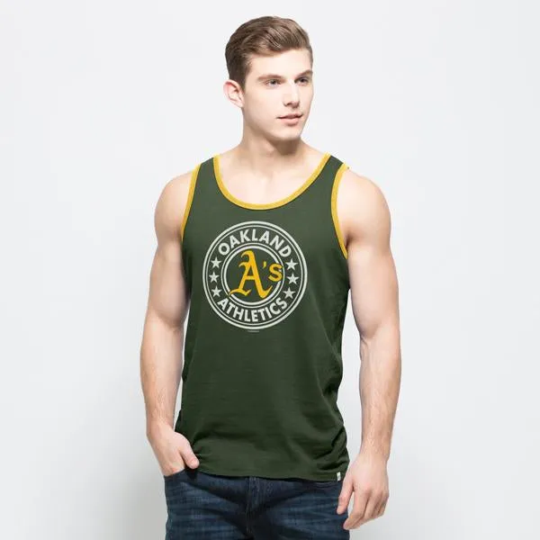 Oakland Athletics A's 47 Brand Green All Pro Sleeveless Cotton Tank Top T-Shirt