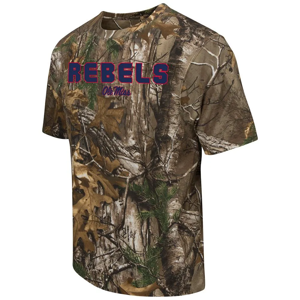 Ole Miss Rebels Colosseum Realtree Xtra Camouflage Short Sleeve T-Shirt
