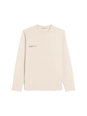 Organic Cotton Long Sleeve T-shirt with C-FIBER™—sand