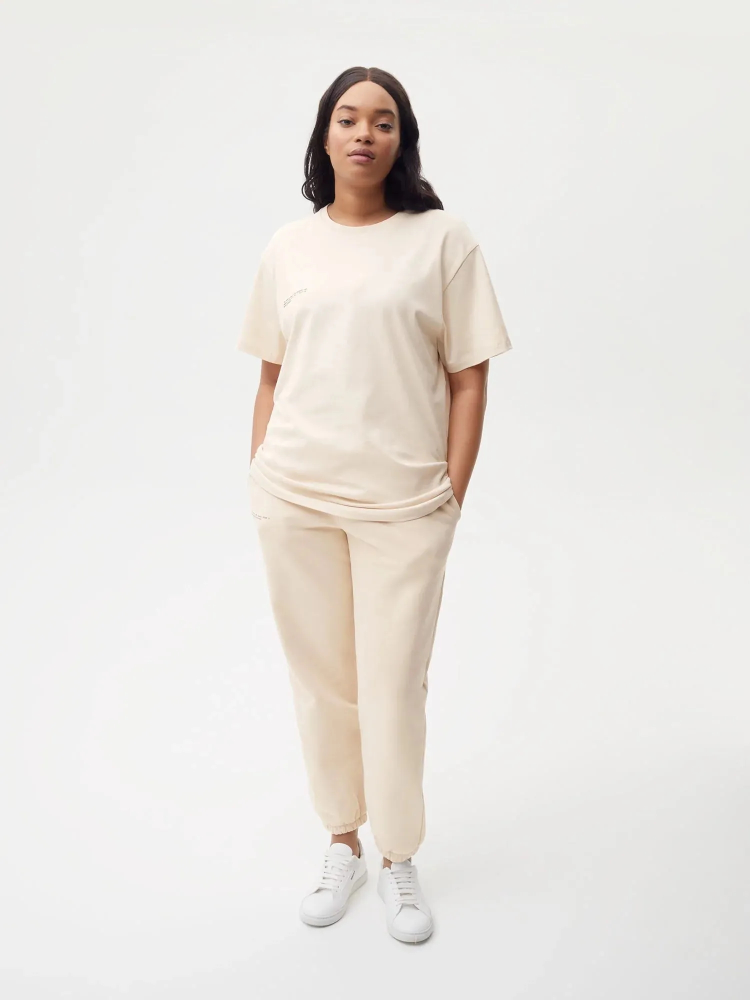 Organic Cotton T-shirt with C-FIBER™ Core—sand