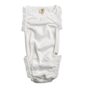 Organic Frilly Romper - Milk