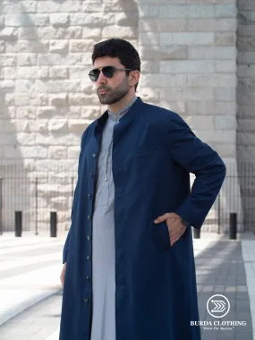 Oxford Blue Long Coat