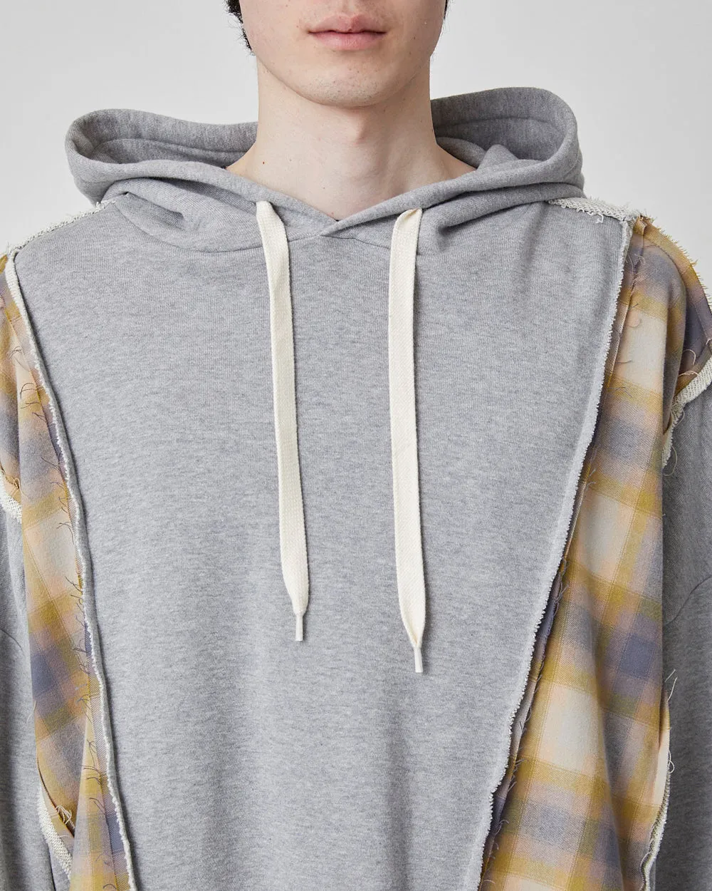 P MIX WIDE SWEAT PARKA｜GRAY