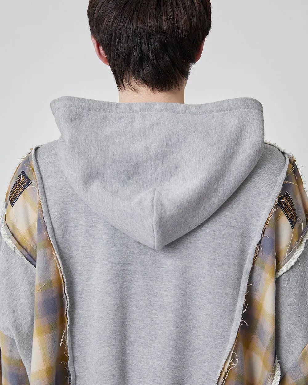 P MIX WIDE SWEAT PARKA｜GRAY