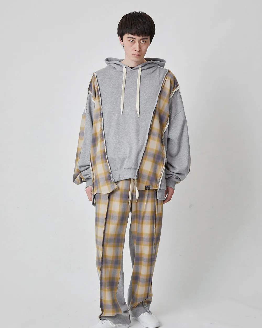 P MIX WIDE SWEAT PARKA｜GRAY