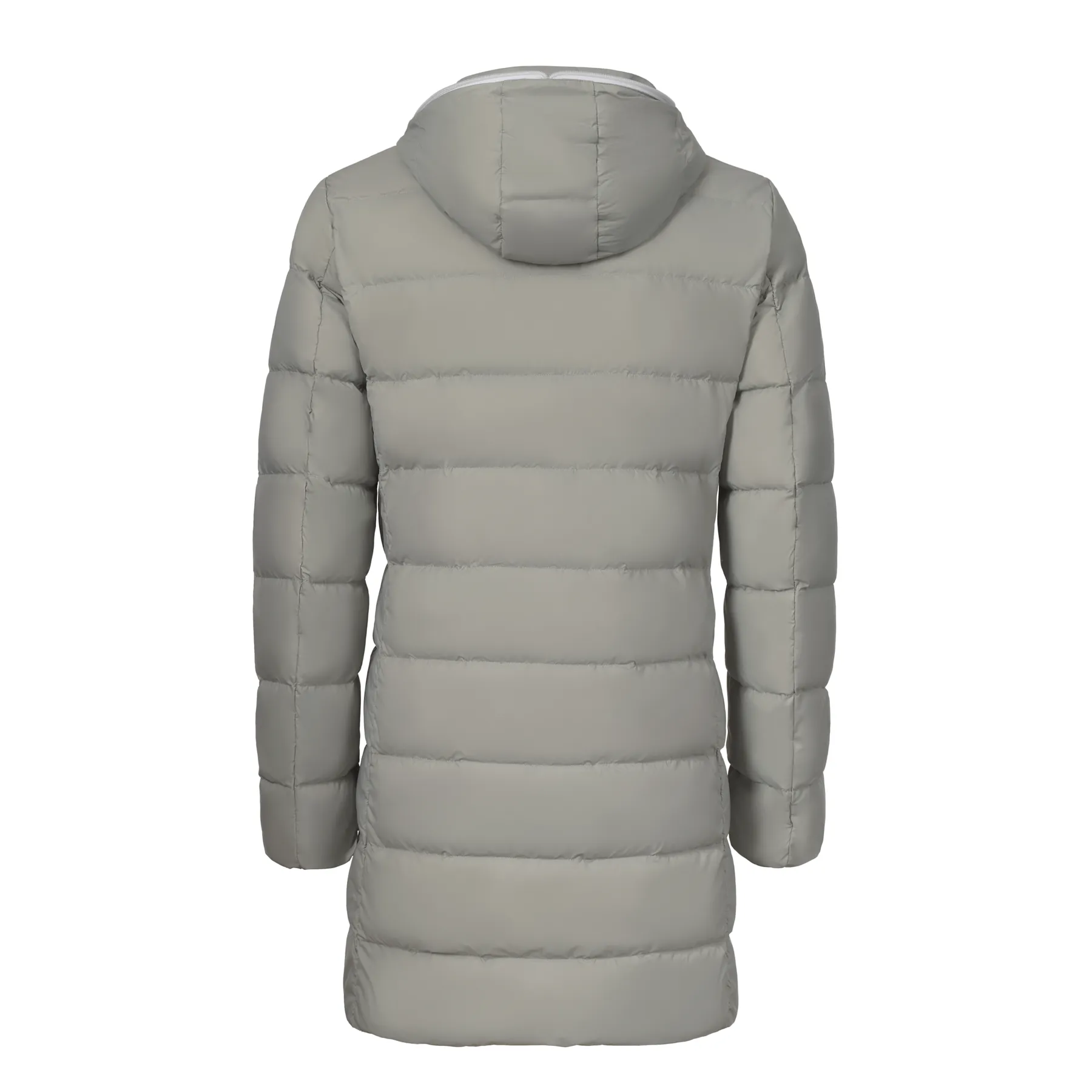 Padded Hooded Parka in Creme