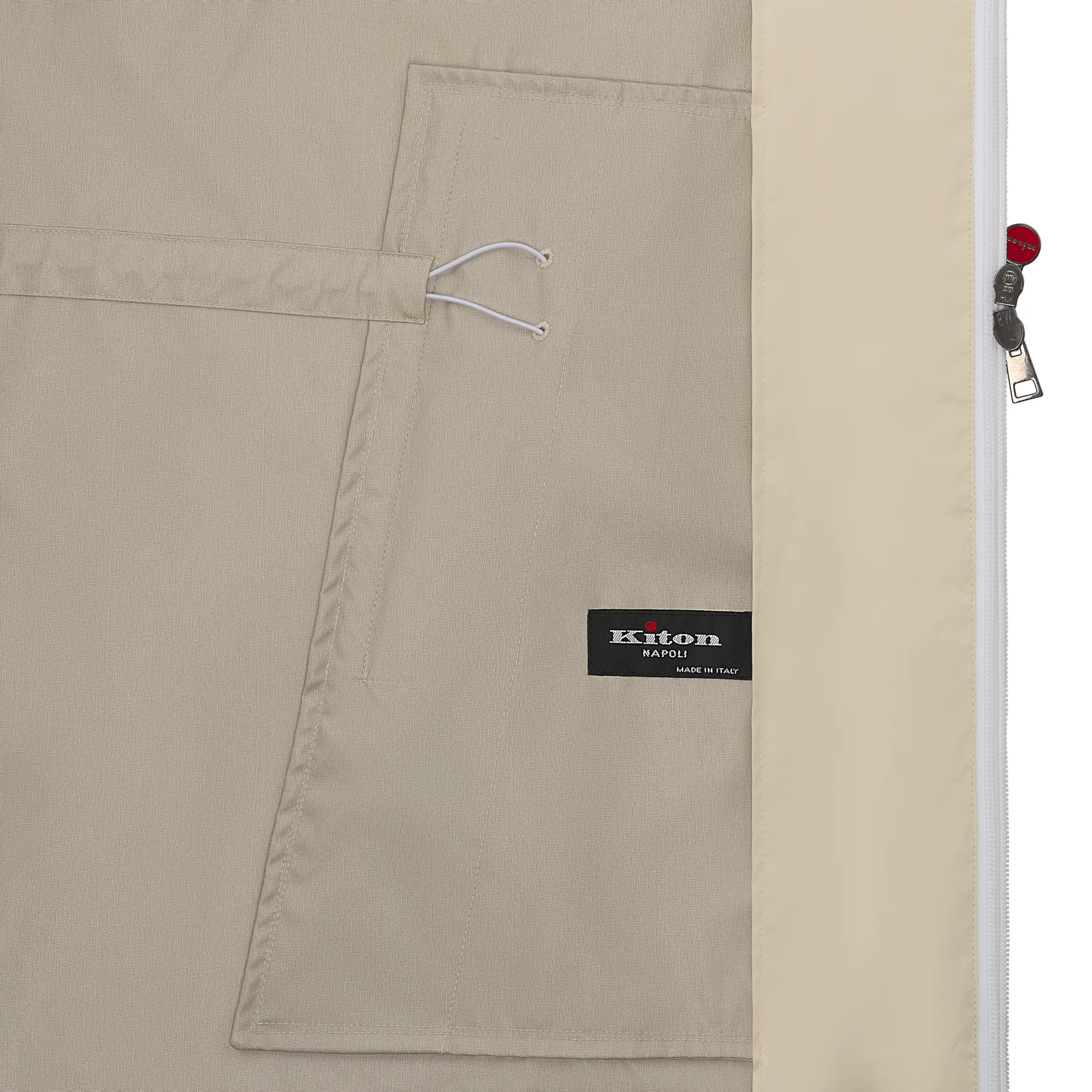 Padded Hooded Parka in Creme