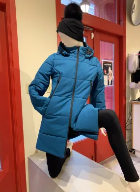 Parka mi-long semi-ajusté | Bleu