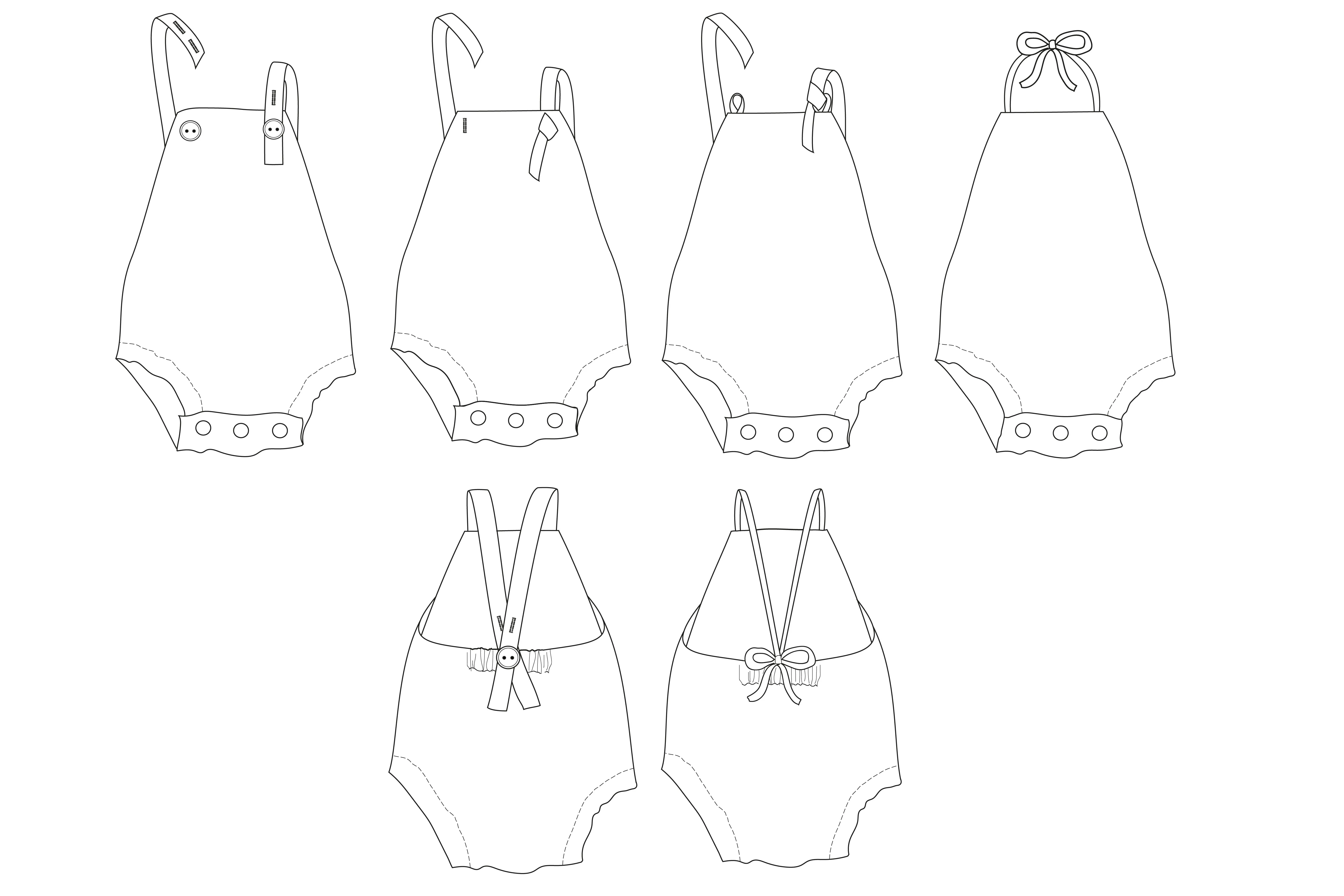 PDF Pattern - Wild One Bubble Romper | Waves & Wild