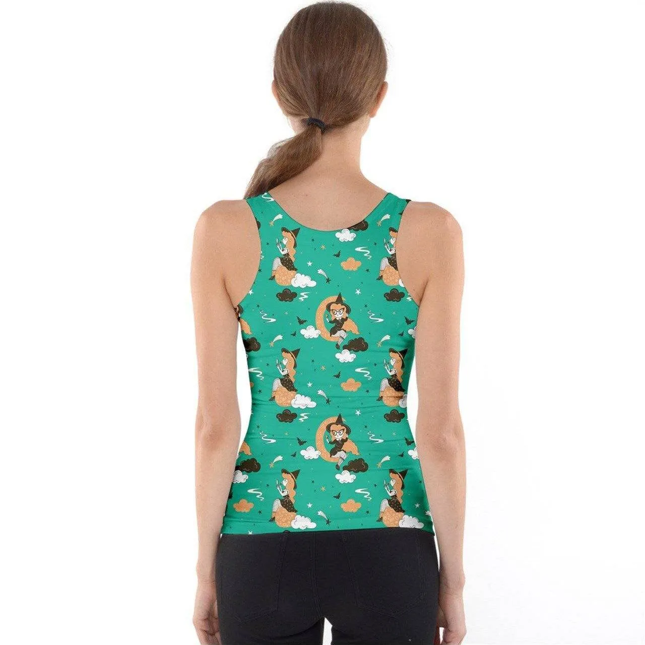 PINUP WITCH GREEN Tank Top