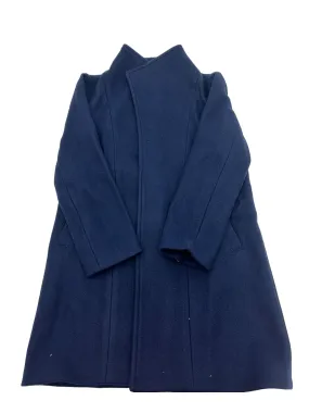 Pleat Feeney Coat Navy 5108