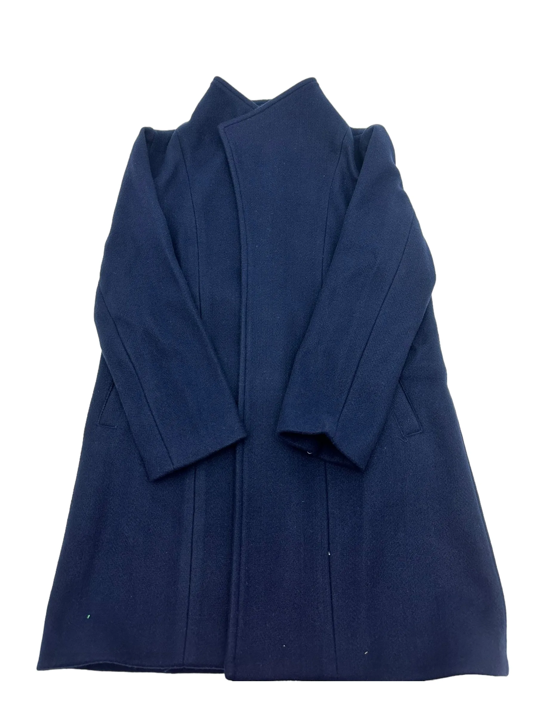 Pleat Feeney Coat Navy 5108