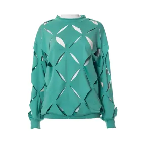 Pre Order:  Geometric Cut Out Loose T-Shirt