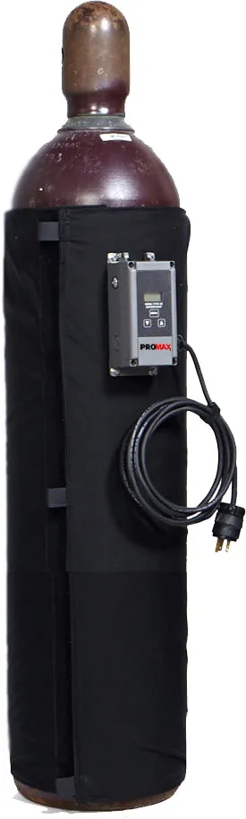 "B" Size 120V Gas Cylinder Warmer / Adjustable Thermostat - 8.5" x 31" Tank