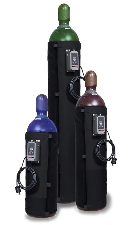 "B" Size 220V Gas Cylinder Warmer / Adjustable Thermostat - 8.5" x 31" Tank
