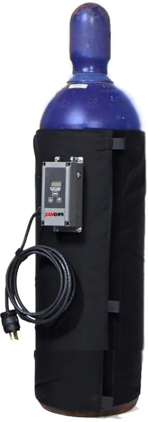 "C" Size 120V Gas Cylinder Warmer / Adjustable Thermostat - 6" x 24" Tank