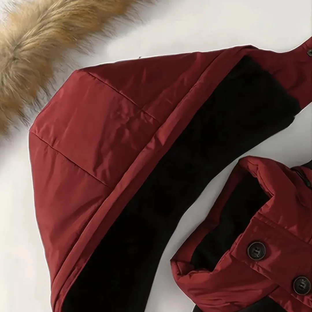 Ravi | Herren Winterjacke mit Fellkragen