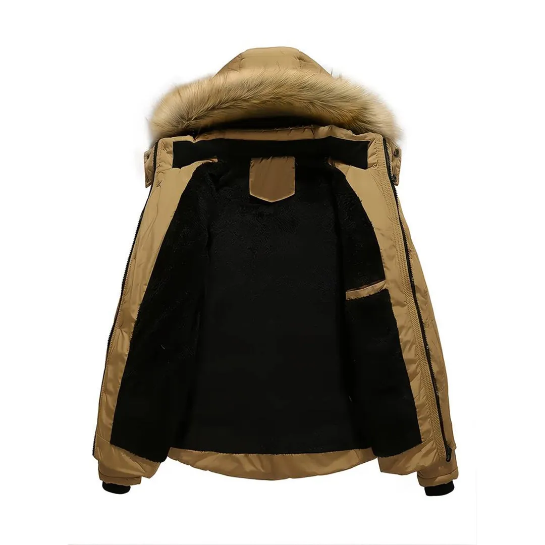 Ravi | Herren Winterjacke mit Fellkragen