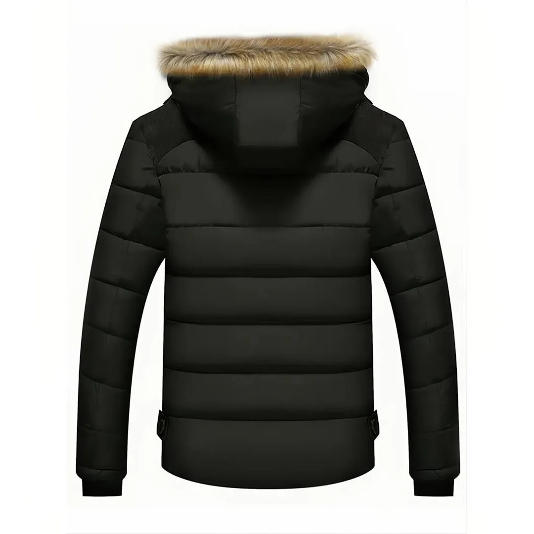 Ravi | Herren Winterjacke mit Fellkragen