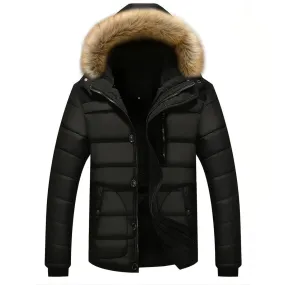 Ravi | Herren Winterjacke mit Fellkragen