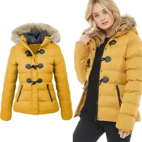 Reisha Parka | Winterjas met Imitatiebont Capuchon