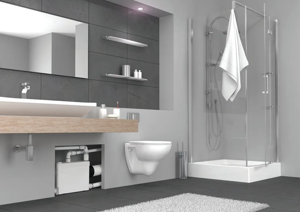 Saniflo SaniPACK Macerating Upflush Toilet with Alarm & Auto Start/Stop
