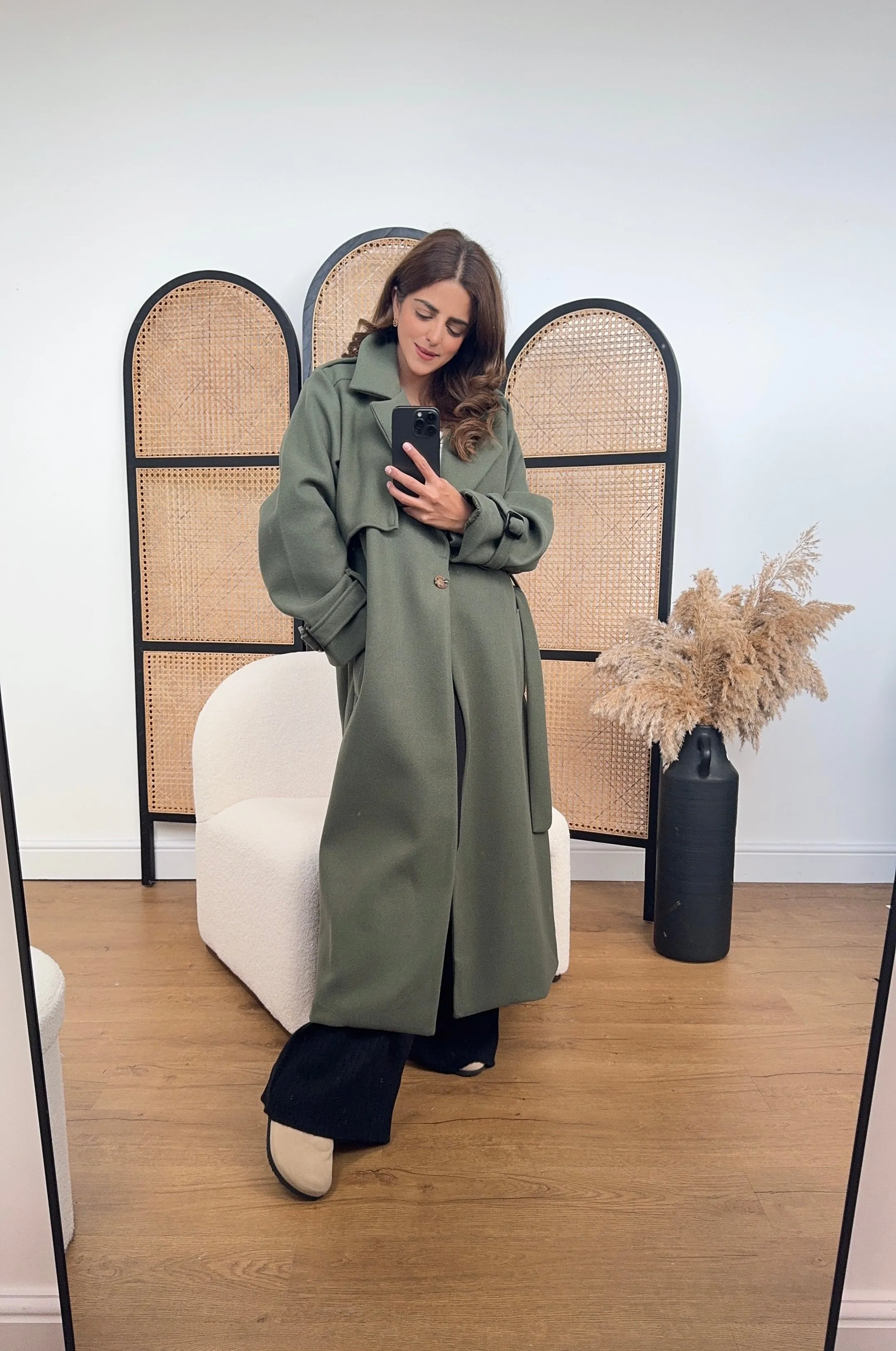 Siha coat in olive