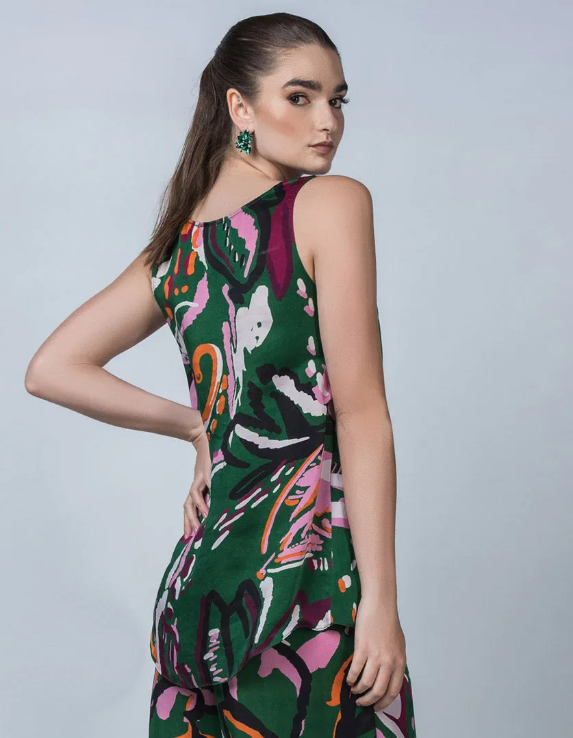 Silvie Tank Top - Green Wild Thing