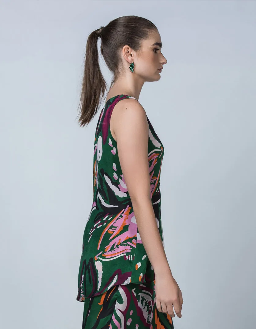 Silvie Tank Top - Green Wild Thing