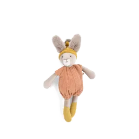 Small Clay Rabbit Soft Toy by Moulin Roty - Trois Petits Lapins