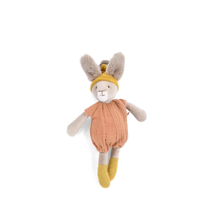 Small Clay Rabbit Soft Toy by Moulin Roty - Trois Petits Lapins