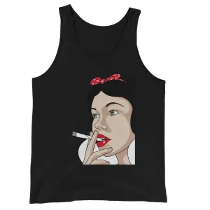 SNOW WHITE PUFF PUFF PASS Unisex Jersey Tank Top