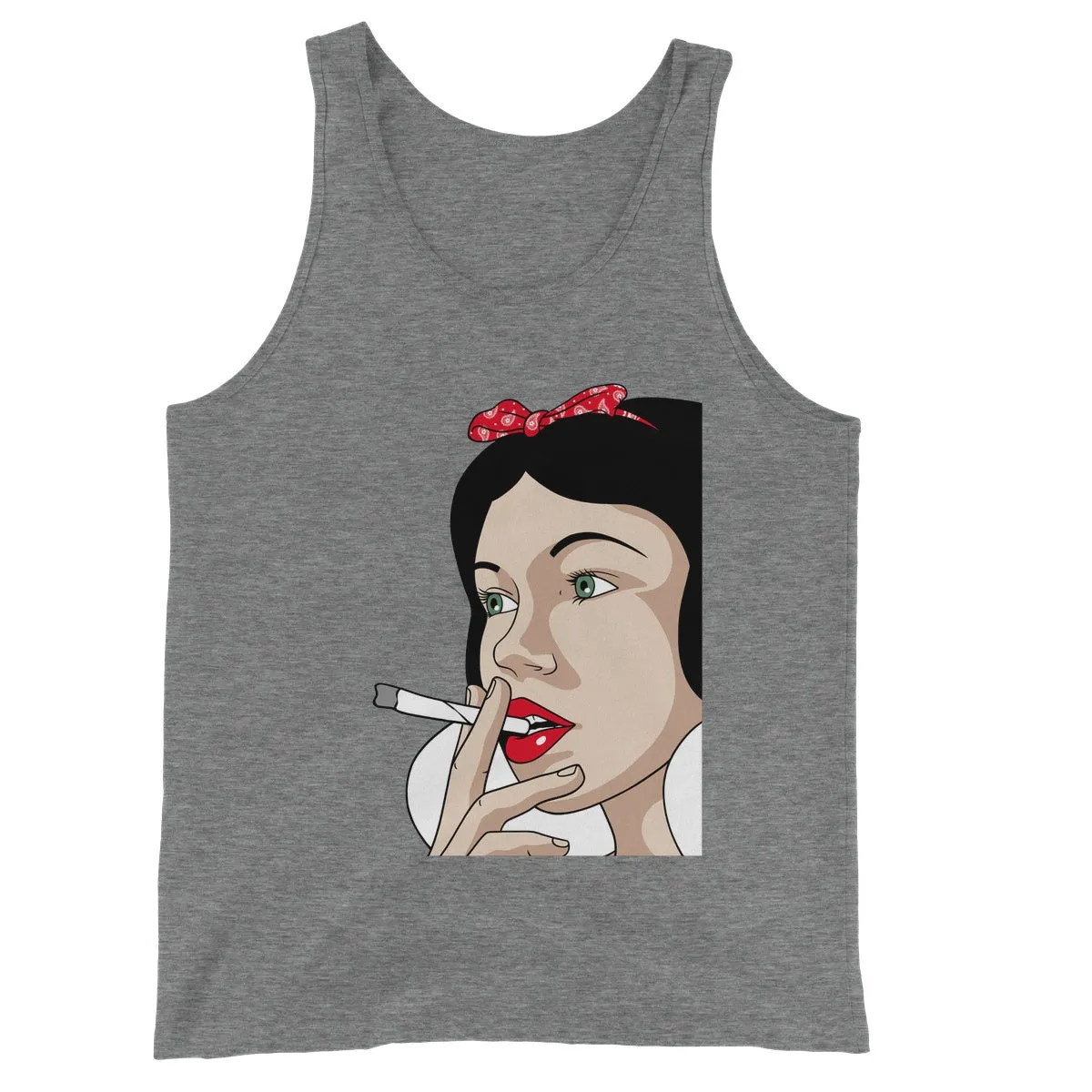 SNOW WHITE PUFF PUFF PASS Unisex Jersey Tank Top