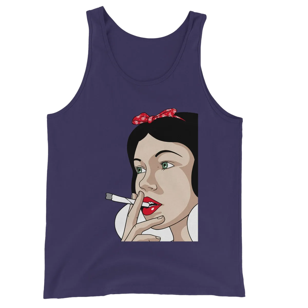 SNOW WHITE PUFF PUFF PASS Unisex Jersey Tank Top