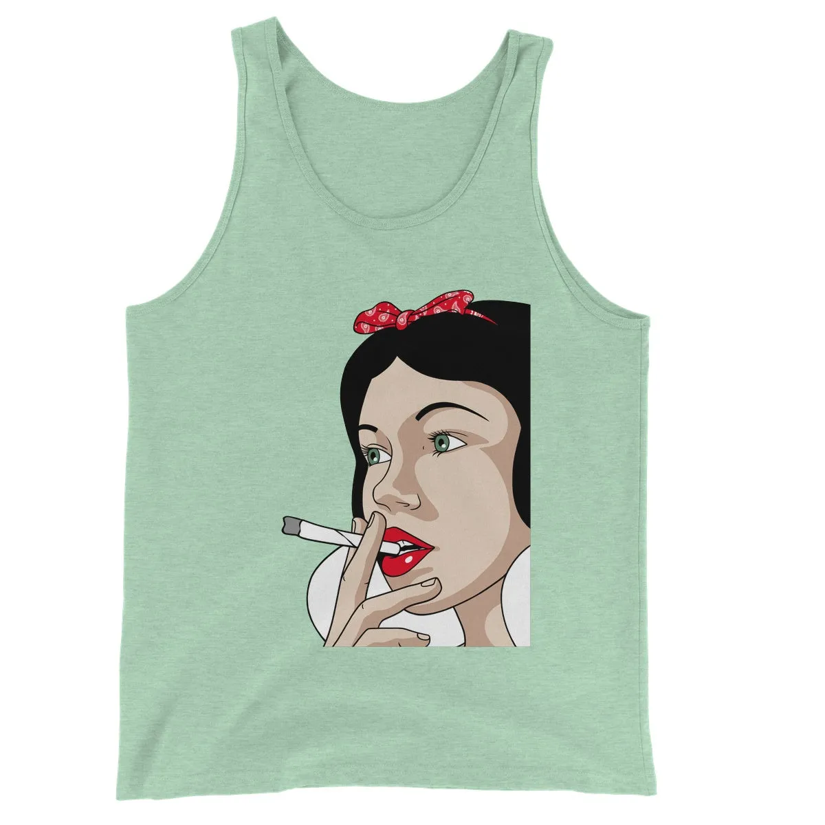 SNOW WHITE PUFF PUFF PASS Unisex Jersey Tank Top
