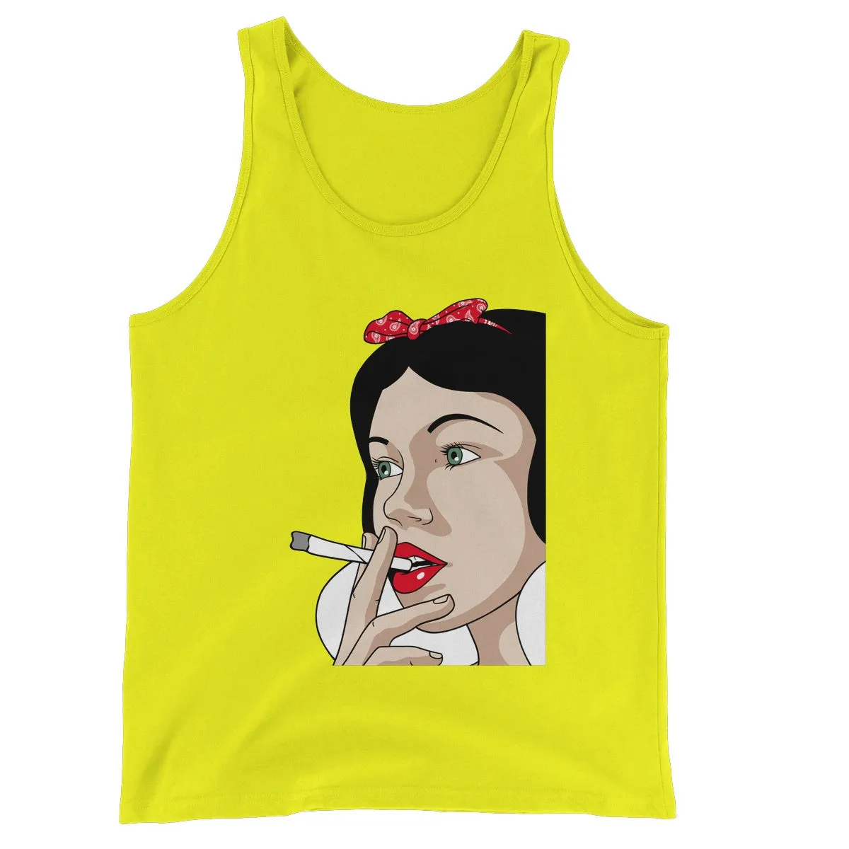 SNOW WHITE PUFF PUFF PASS Unisex Jersey Tank Top