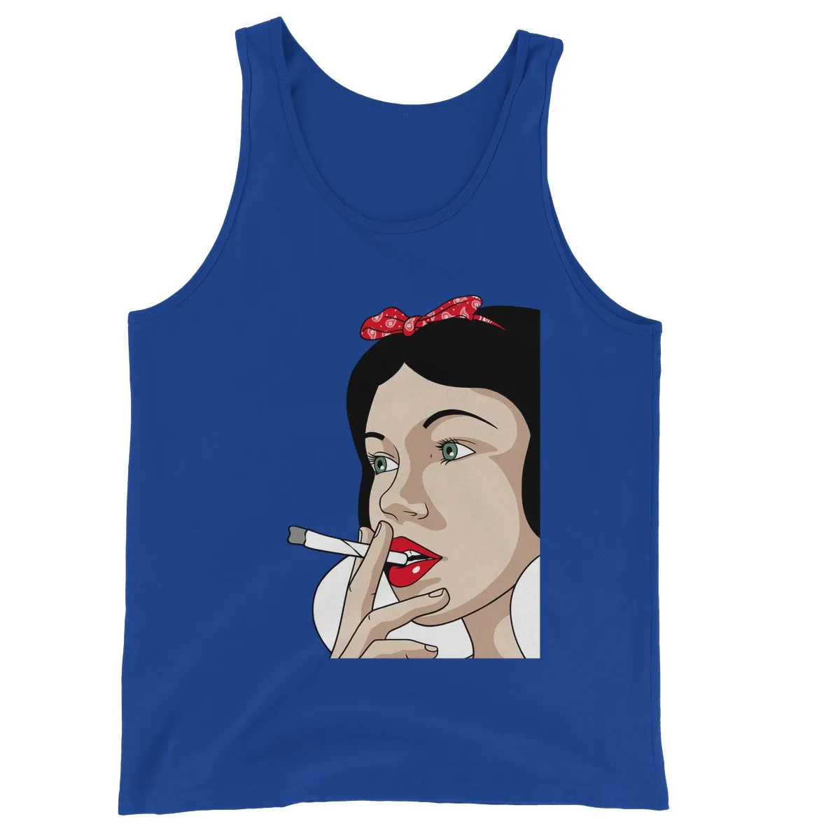 SNOW WHITE PUFF PUFF PASS Unisex Jersey Tank Top