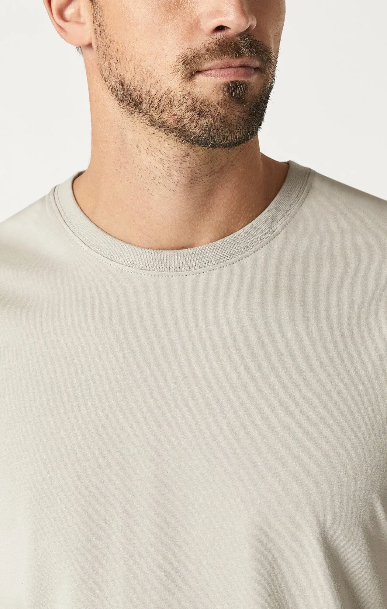T-SHIRT IN SILVER LINING NATURAL DYE