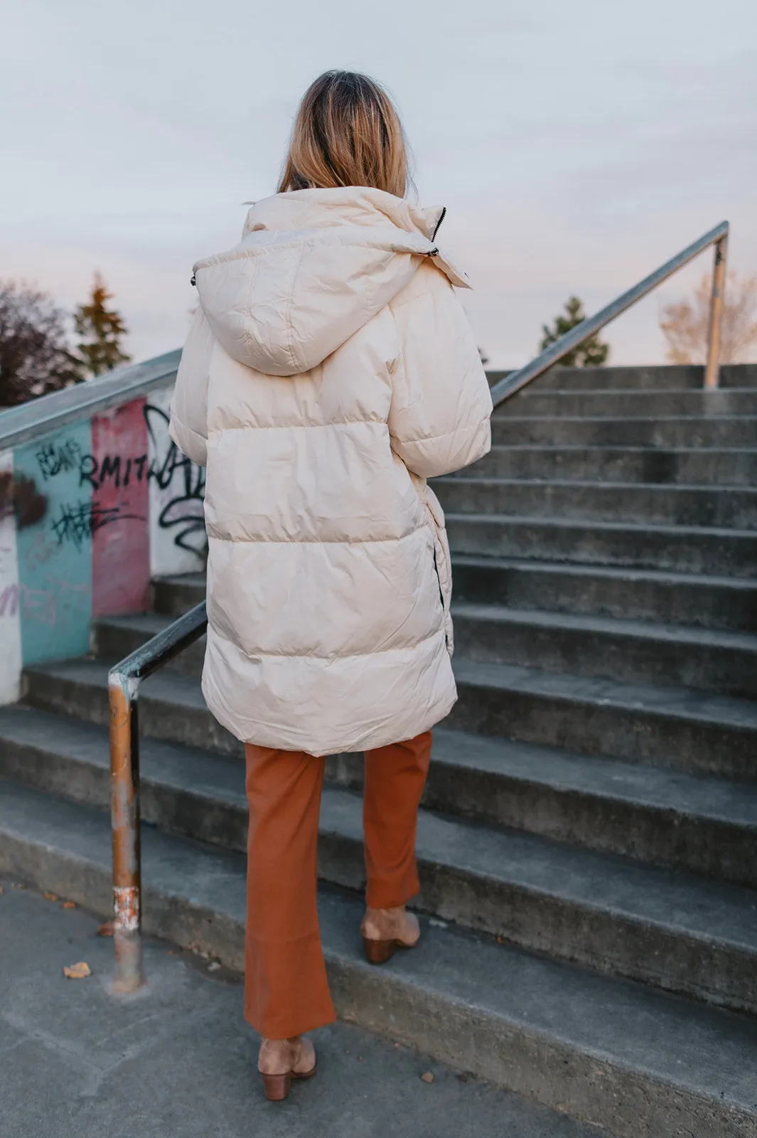 The Kae Puffer Coat - Birch