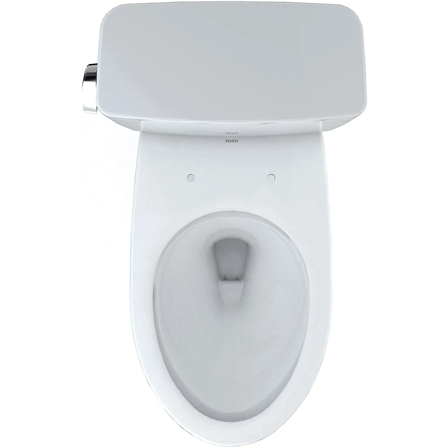 TOTO CST775CSFG#01 Drake Two-Piece Rounded Toilet with CEFIONTECT and 1.6 GPF Tornado Flush, Cotton White