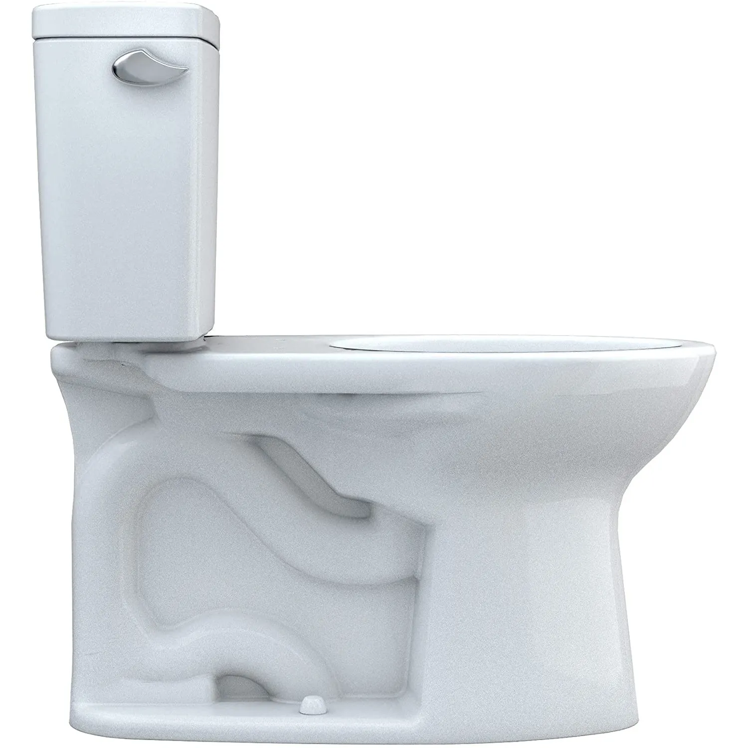 TOTO CST776CEFG.10#01 Drake Two-Piece Elongated Toilet with 1.28 GPF Tornado Flush, 10" Rough-in, Cotton White
