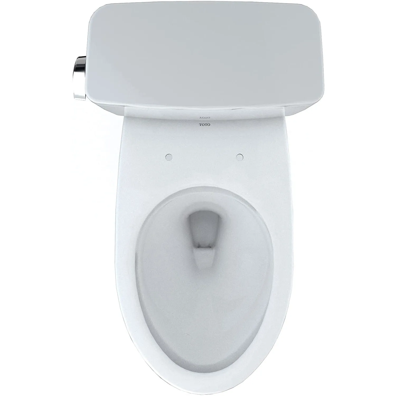 TOTO CST776CSFG#01 Drake Two-Piece Elongated 1.6 GPF Universal Height Toilet with CEFIONTECT and Tornado Flush, Cotton White