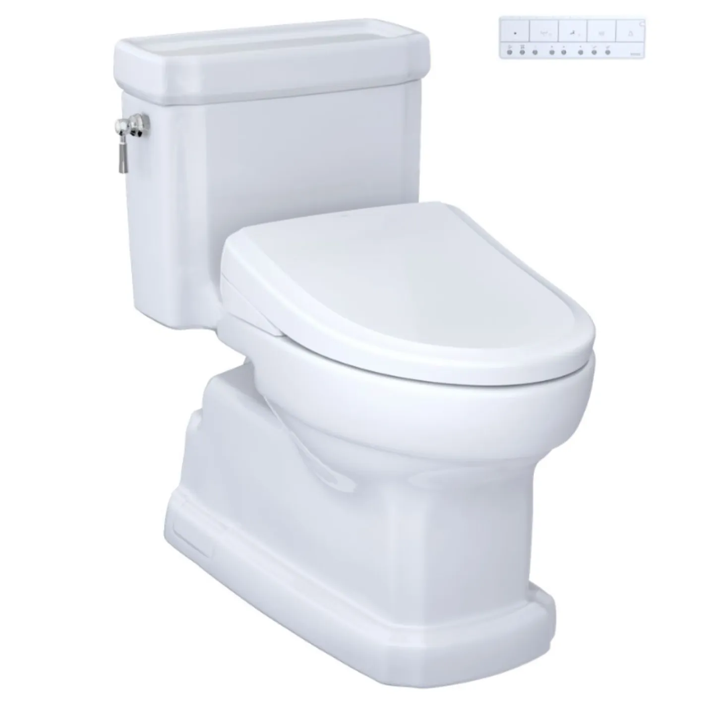 Toto Guinevere - Washlet®  S7 - One-Piece Toilet - 1.28 GpF  - Universal Height